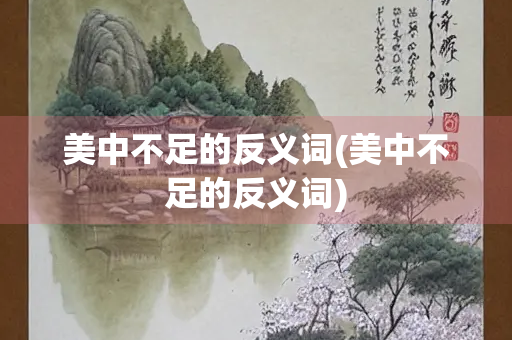 美中不足的反义词(美中不足的反义词)