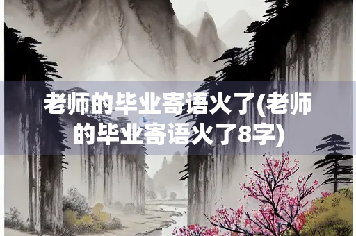 老师的毕业寄语火了(老师的毕业寄语火了8字)