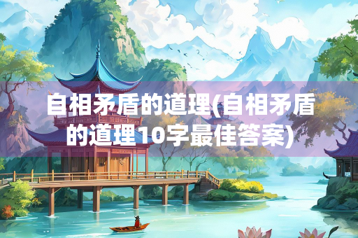 自相矛盾的道理(自相矛盾的道理10字最佳答案)