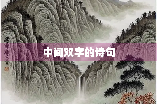 中间双字的诗句