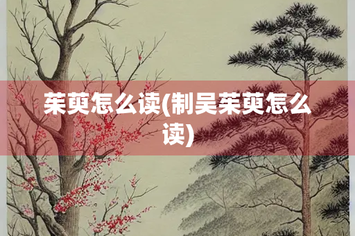 茱萸怎么读(制吴茱萸怎么读)