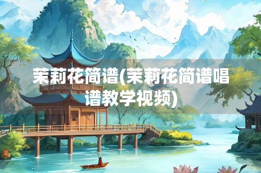 茉莉花简谱(茉莉花简谱唱谱教学视频)