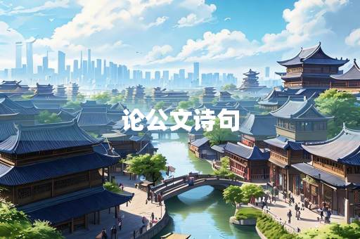 论公文诗句
