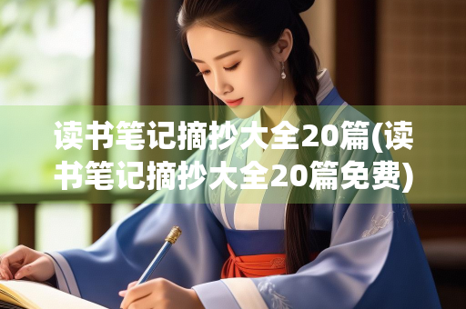 读书笔记摘抄大全20篇(读书笔记摘抄大全20篇免费)