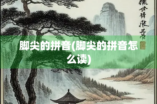 脚尖的拼音(脚尖的拼音怎么读)