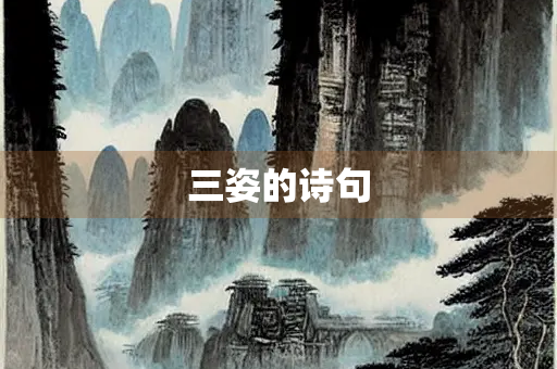 三姿的诗句