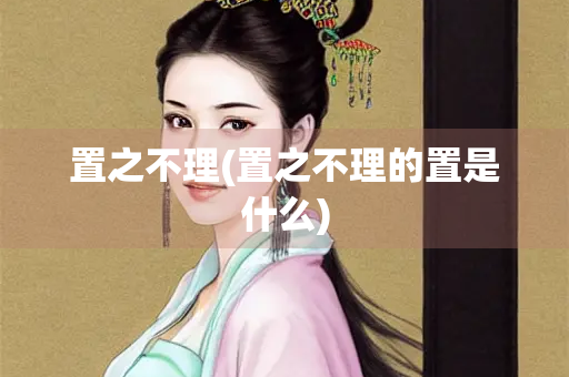 置之不理(置之不理的置是什么)