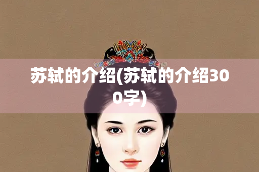 苏轼的介绍(苏轼的介绍300字)