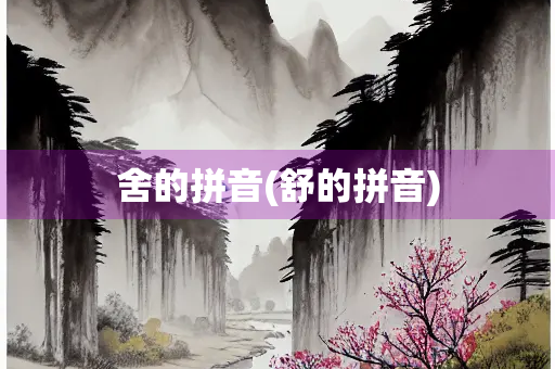 舍的拼音(舒的拼音)