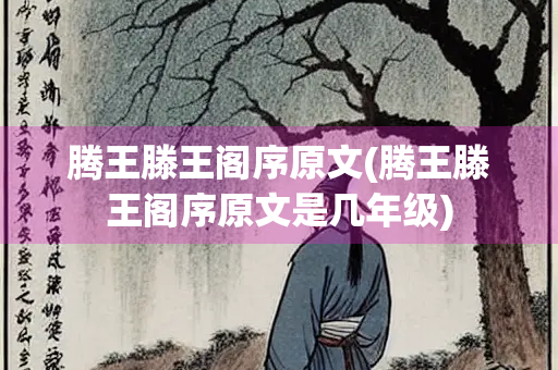 腾王滕王阁序原文(腾王滕王阁序原文是几年级)