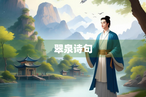 翠泉诗句