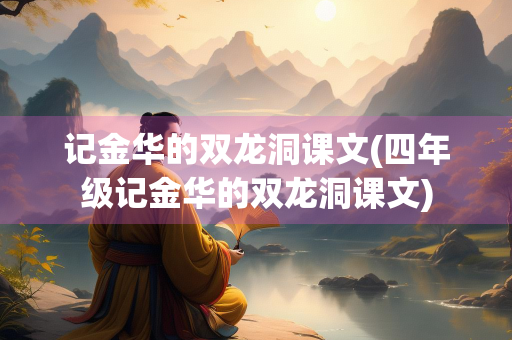 记金华的双龙洞课文(四年级记金华的双龙洞课文) 记金华的双龙洞课文(四年级记金华的双龙洞课文)