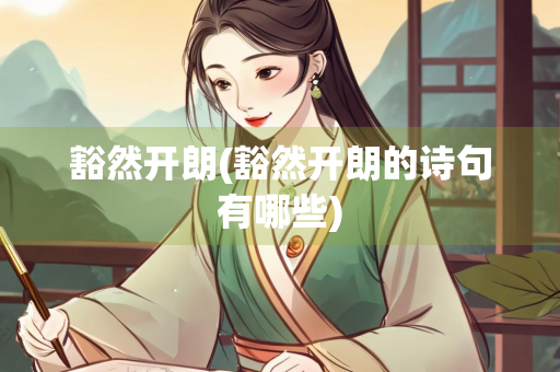豁然开朗(豁然开朗的诗句有哪些)