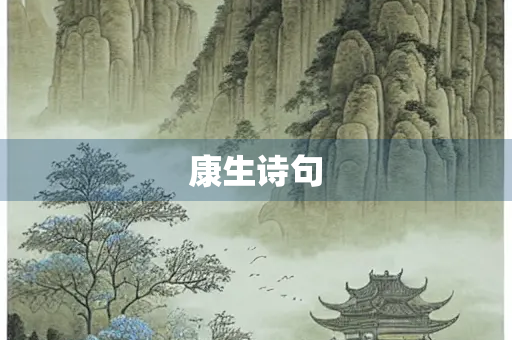 康生诗句