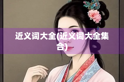 近义词大全(近义词大全集合)