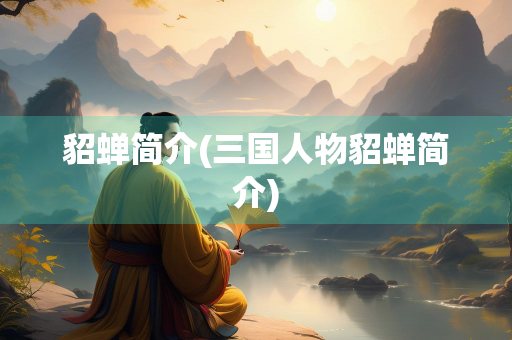 貂蝉简介(三国人物貂蝉简介)