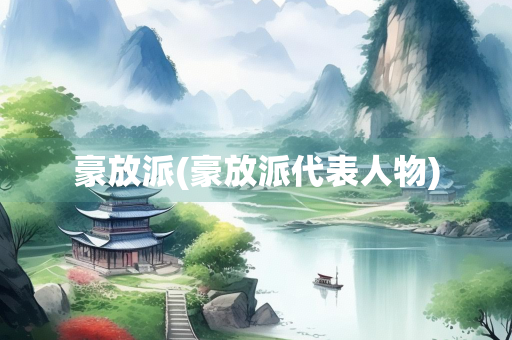 豪放派(豪放派代表人物)