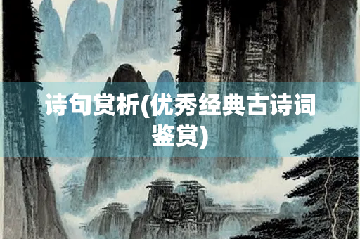 诗句赏析(优秀经典古诗词鉴赏)