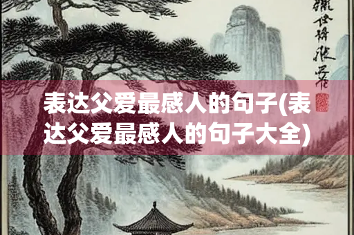 表达父爱最感人的句子(表达父爱最感人的句子大全)