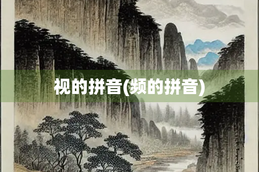 视的拼音(频的拼音)