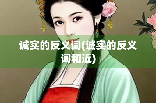 诚实的反义词(诚实的反义词和近)