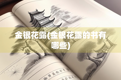金银花露(金银花露的书有哪些)