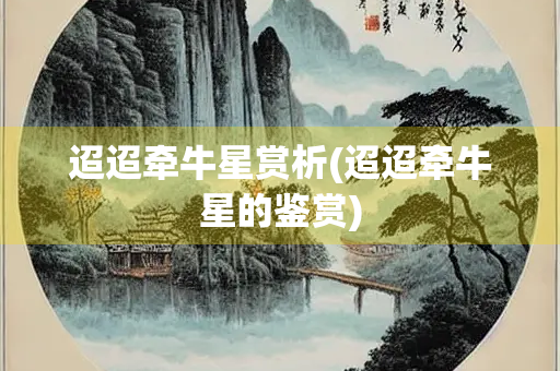 迢迢牵牛星赏析(迢迢牵牛星的鉴赏)