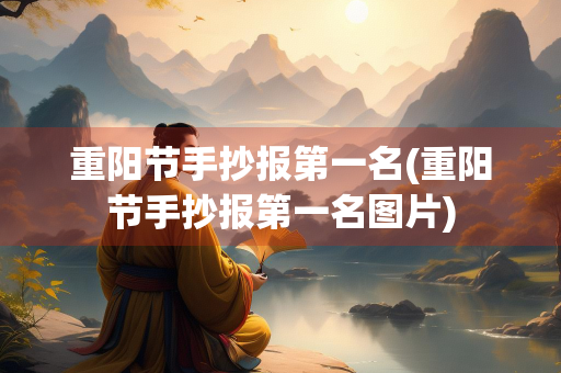 重阳节手抄报第一名(重阳节手抄报第一名图片)