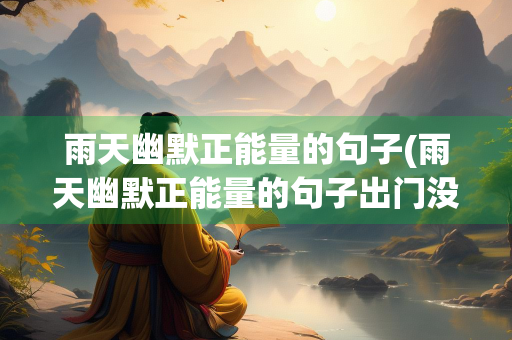 雨天幽默正能量的句子(雨天幽默正能量的句子出门没有带伞)