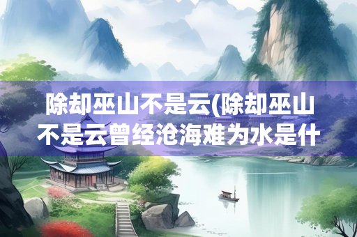 除却巫山不是云(除却巫山不是云曾经沧海难为水是什么意思)
