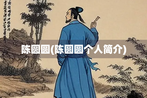 陈圆圆(陈圆圆个人简介)