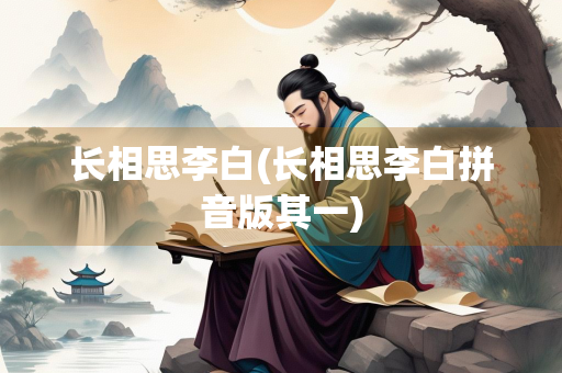 长相思李白(长相思李白拼音版其一)