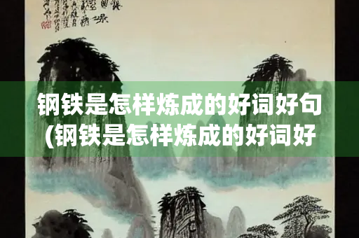 钢铁是怎样炼成的好词好句(钢铁是怎样炼成的好词好句大全)