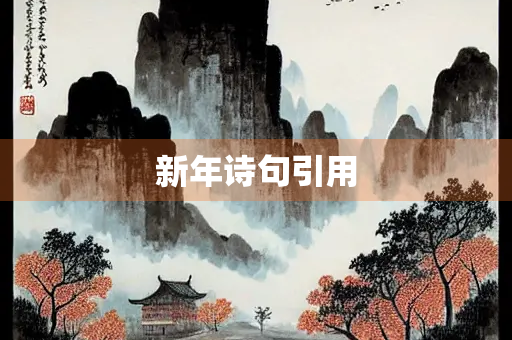 新年诗句引用