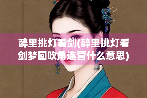 醉里挑灯看剑(醉里挑灯看剑梦回吹角连营什么意思)