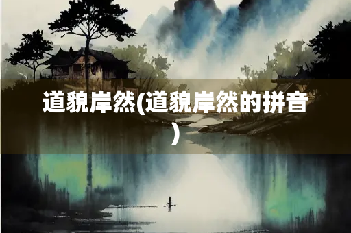 道貌岸然(道貌岸然的拼音)