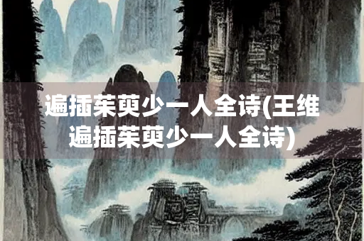 遍插茱萸少一人全诗(王维遍插茱萸少一人全诗)