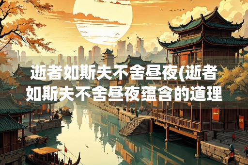 逝者如斯夫不舍昼夜(逝者如斯夫不舍昼夜蕴含的道理)