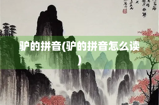 驴的拼音(驴的拼音怎么读) 驴的拼音(驴的拼音怎么读)