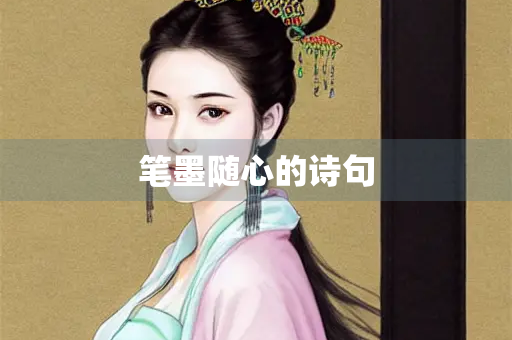 笔墨随心的诗句