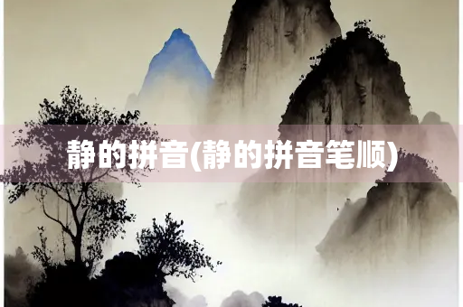 静的拼音(静的拼音笔顺)