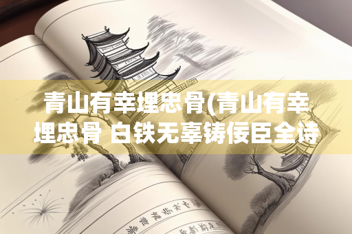 青山有幸埋忠骨(青山有幸埋忠骨 白铁无辜铸佞臣全诗)
