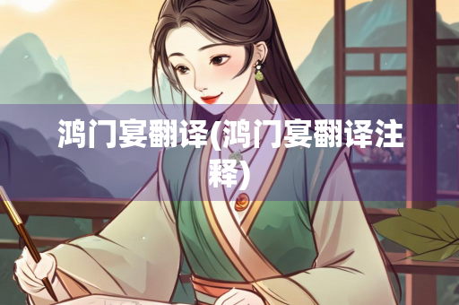 鸿门宴翻译(鸿门宴翻译注释)