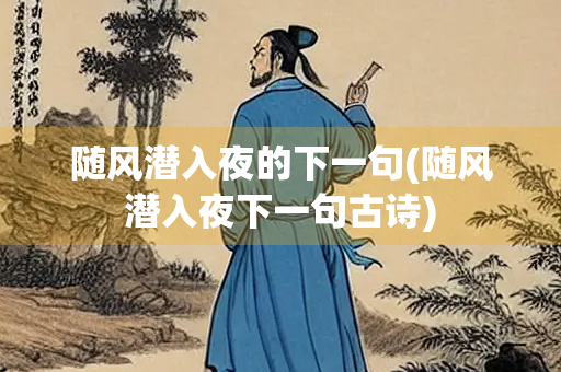 随风潜入夜的下一句(随风潜入夜下一句古诗)