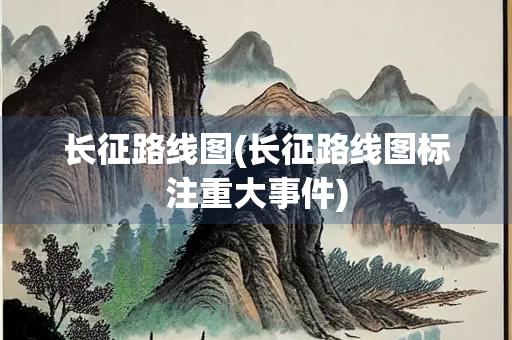 长征路线图(长征路线图标注重大事件)