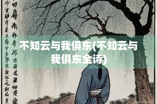 不知云与我俱东(不知云与我俱东全诗)