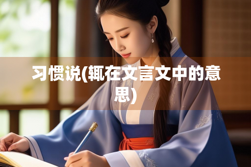 习惯说(辄在文言文中的意思)