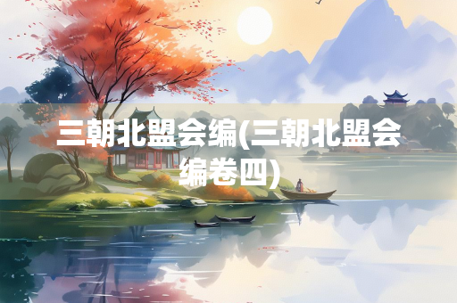三朝北盟会编(三朝北盟会编卷四)