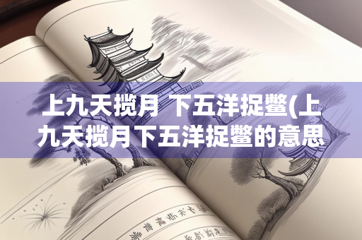 上九天揽月 下五洋捉鳖(上九天揽月下五洋捉鳖的意思)