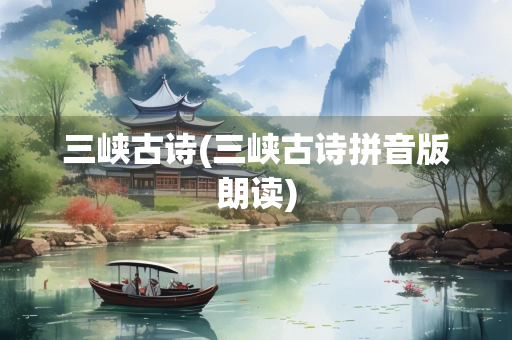 三峡古诗(三峡古诗拼音版朗读)